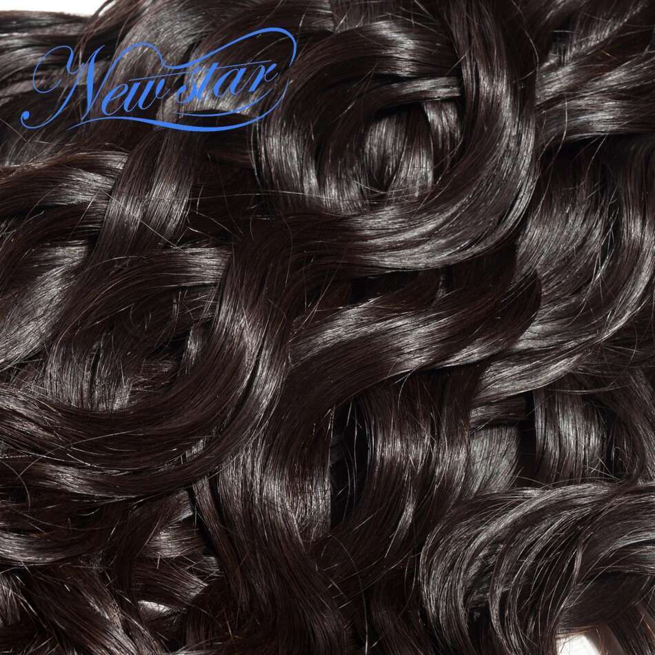 Brazilian Natural 3 Bundles Extension With 5x5 New Star Raw Virgin Human Hair Weaving Water Wave And Closure