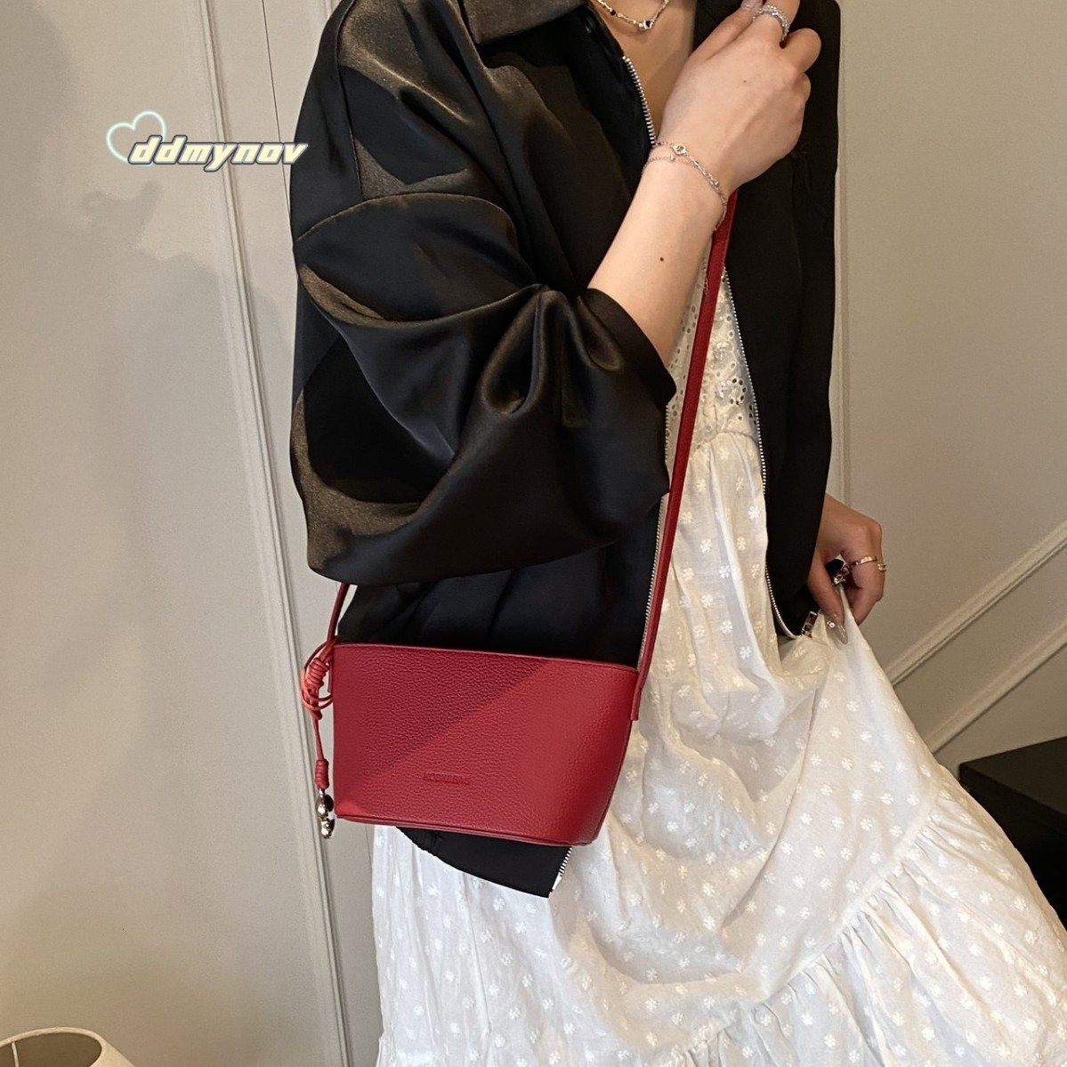 Women's High-end Basket Fashion Crossbody Korean Style Ins Wind Shoulder Spring Summer Fresh Small Bag ddmynov