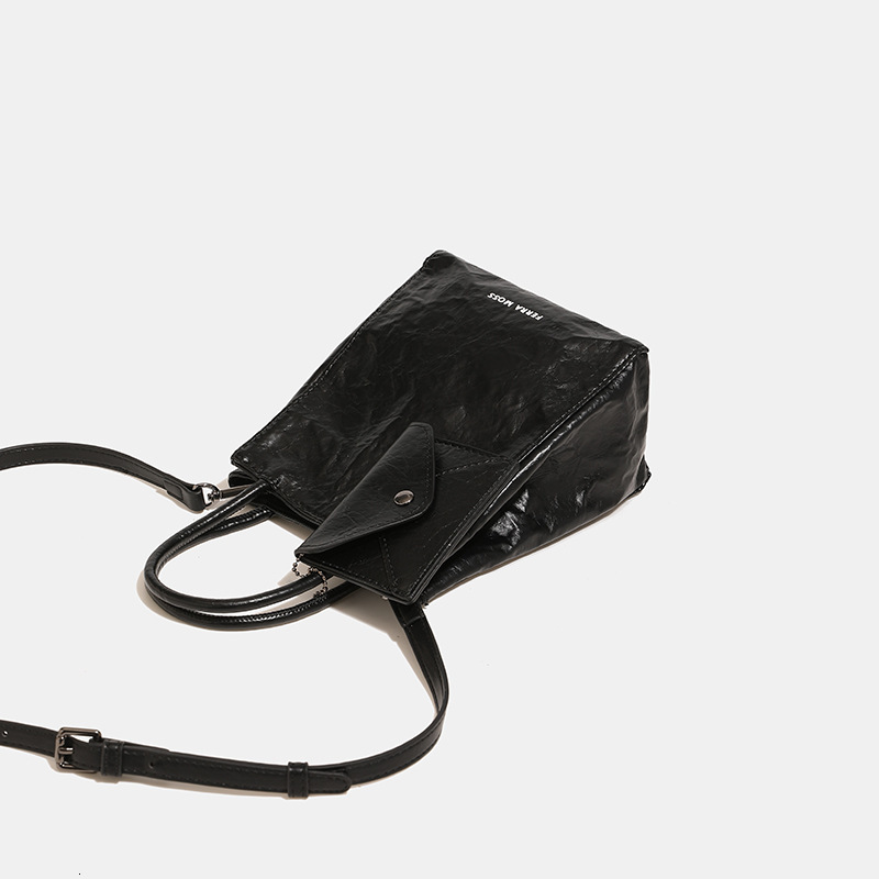 Free Shipping Original Pleated Paper Bag Women's Luxury Designer Bags Fashionable High-end Handbag Casual Versatile Crossbody Bag Niche Shoulder 