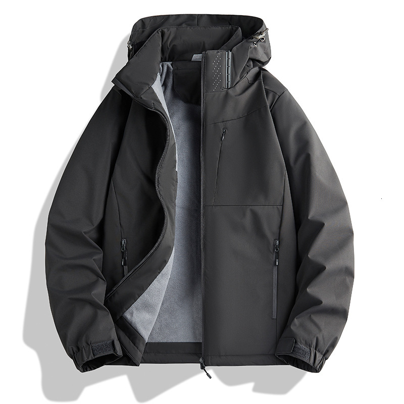 Ddmyoutdoor Autumn And Winter New Outdoor Couple One Piece Men s Windbreaker With Fleece Windproof Jacket Women s Mountaineering Jacket Jackets