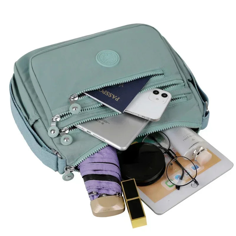 Womens Messenger Large Capacity Shoulder Bag Polyester Fashion Cosmetic Bag Simple and Versatile Handbag Crossbody Bag Purses 250605