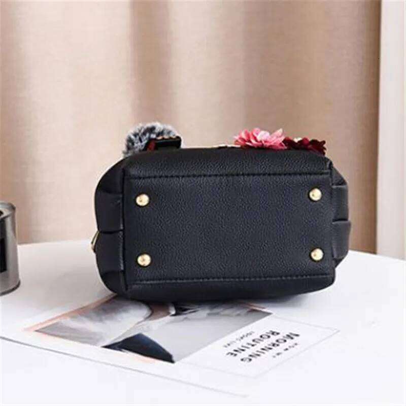 3D Flower Decor Handbag, Elegant Mini Crossbody Women's Fashion Shoulder Bag, Street Trends Tote Bag Purse