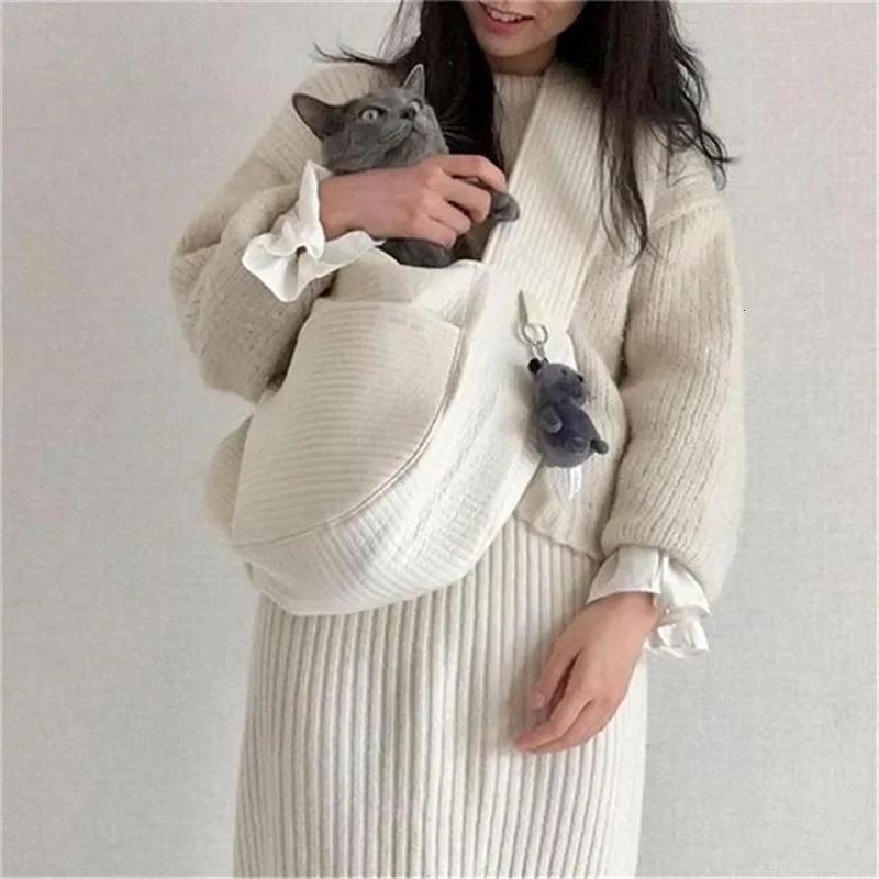 Outdoor Travel Puppy Bag Cat Bags Out Crossbody Shoulder Bag Portable Cat Dog Sling Bag Pet Carrying Supplies 250603