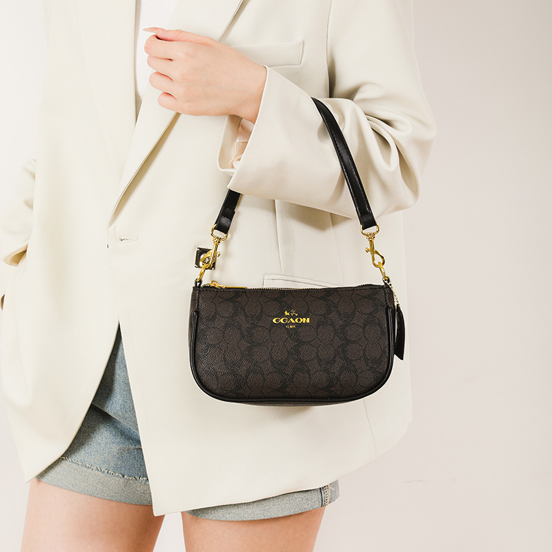 Designer bag free shipping 2025 new fashion light luxury high-end texture armpit bag single shoulder crossbody bag for women