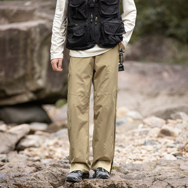 Ddmyoutdoor Outdoor Assault In Spring And Autumn Waterproof Hiking Pants Functional Zipper Straight Leg Workwear Casual Pants For Men Jackets