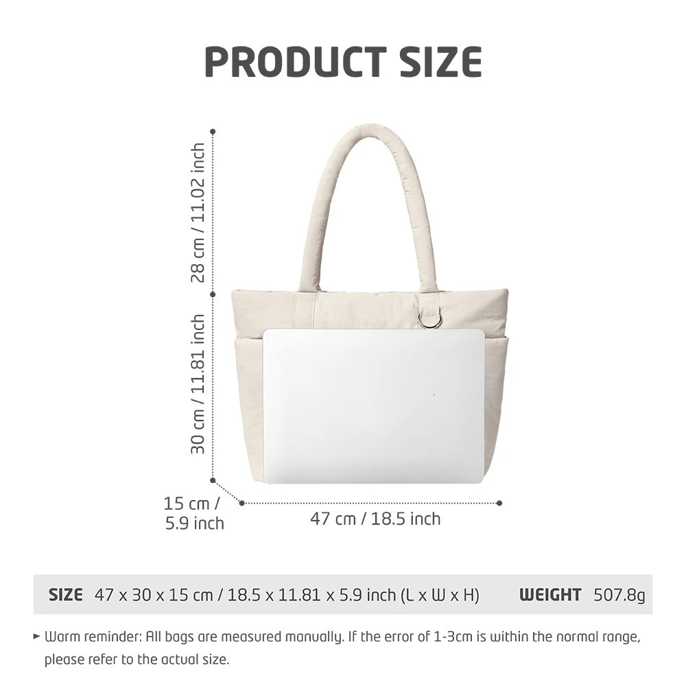 Ladies Large Capacity Shoulder Bag Laptop Case 15.6 16 inch Multi Pocket Lightweight Travel Handbag Shockproof Laptop Tote Bag 250603