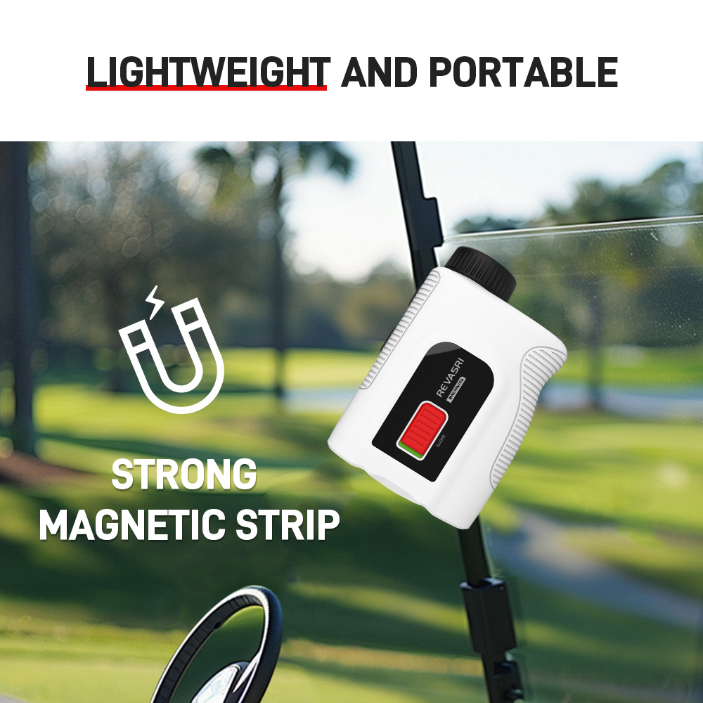 REVASRI Golf Laser Rangefinder, 6X Magnification Monocular, 1090 Yards Distance Measuring Range Finder with Flag Pole Locking Vibration Function Slope