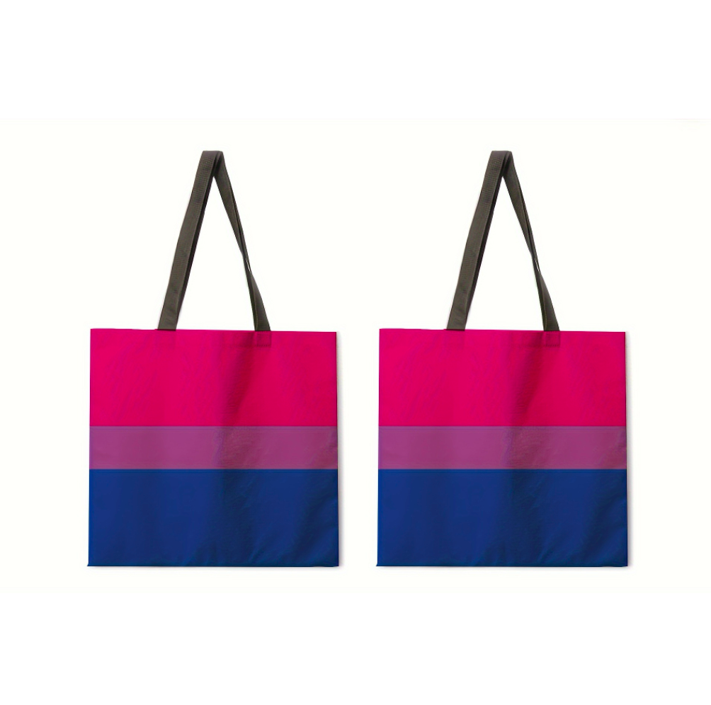 Colorful Rainbow Print Single Strap Tote for Everyday Use - Eco-Friendly Shopping Bags 2025 Fashion