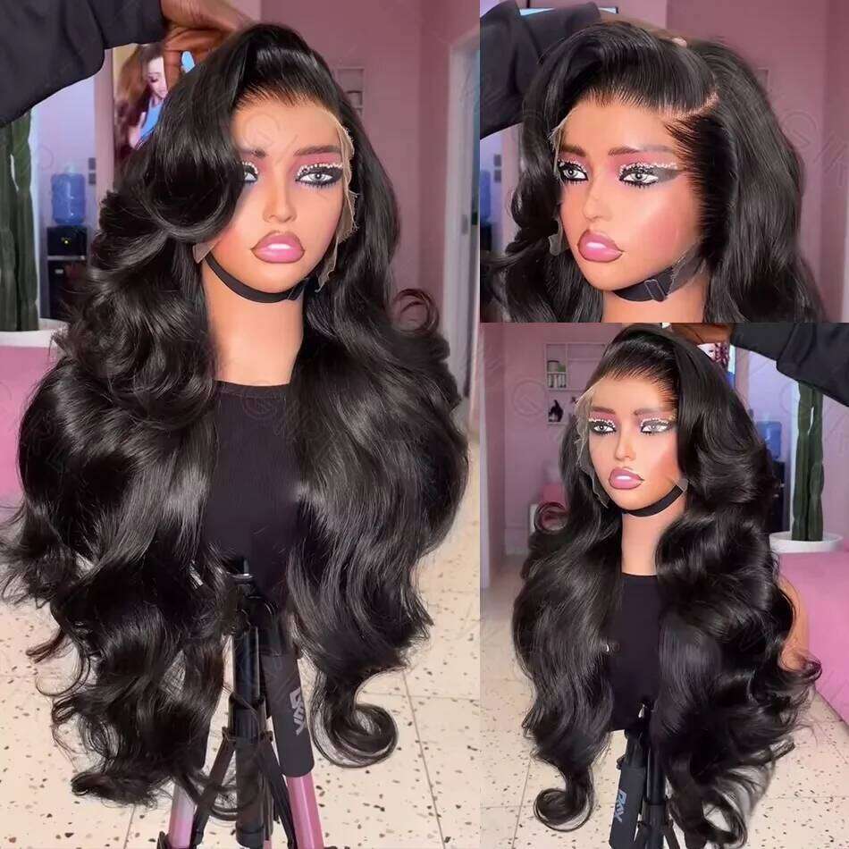 Cutebla 30 40 Inch 13x6 Hd Lace Frontal Brazilian Body Wave Water 13x4 Human Hair Wigs For Women