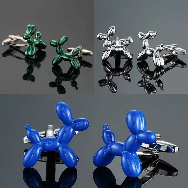 Mens French shirt cufflinks copper material interesting balloon dog shaped cufflinks fashion clothing accessories wholesale W250606