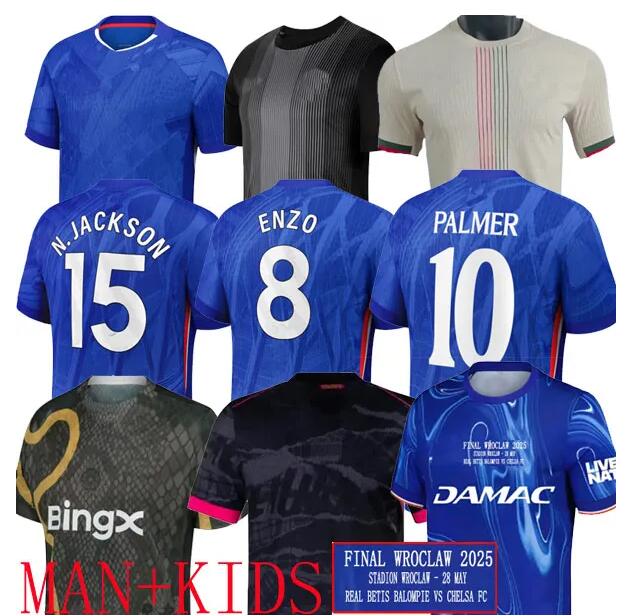 24 25 26 CAICEDO Nkunku PALMER soccer jerseys 2025 Enzo Cucurella football shirt men kids N.JACKSON SANCHO neto Guiu Adarabioyo JAMES COLWILL finals Winners Delap