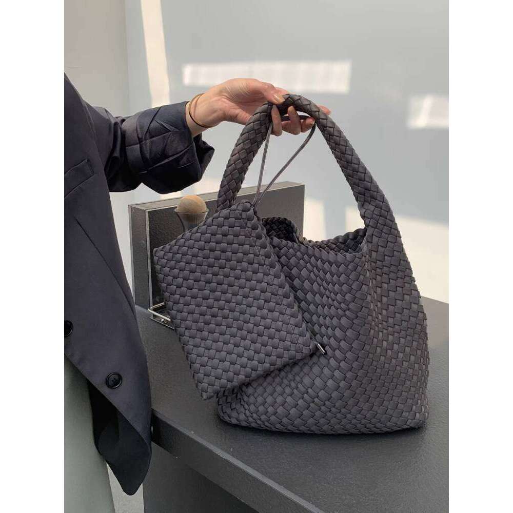 New Model Can t Put It Down Pure Handwoven Versatile Commuter Large Capacity Tote Bag for Women