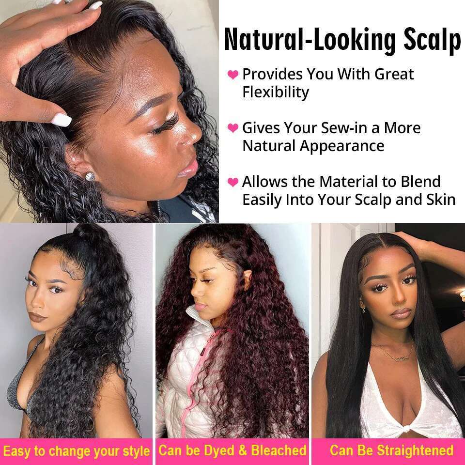 AliPearl Water Wave 4x4 Transparent Remy Peruvian Human Hair Bundles With Closure Free Part PrePlucked