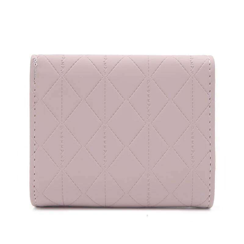 Autumn winter new women's short wallet Japan and South Korea small fresh PU simple folding hardware leaf pendant three fold MASA