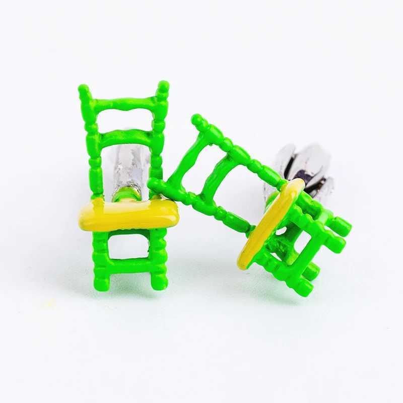 Novelty Mens Cufflinks Funny Chair Red Green Yellow Colors Cuff Links Toy Jewelry For Party Birthday Gift Wholesale Retail W250606