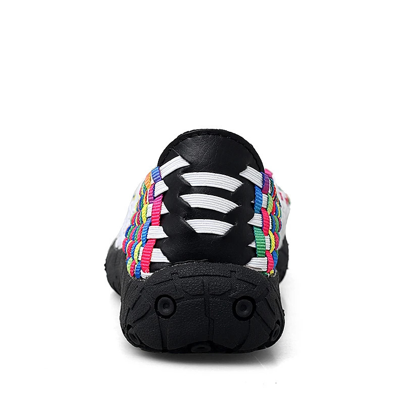 EOFK Summer Women Flats Loafers Handmade Shoes Woven Sneakers Breathable Soft Casual Comfort Moccasin Ladies Shoes 250603