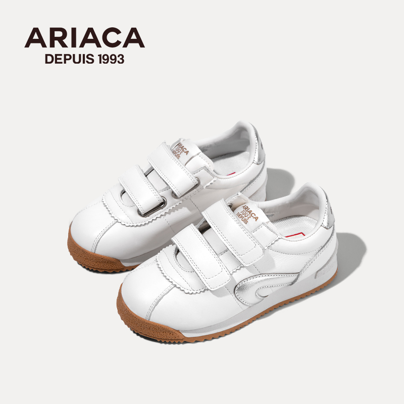ARIACA children's white sports shoes 2025 new spring and autumn students board shoes soft bottom girls shoes small white shoes