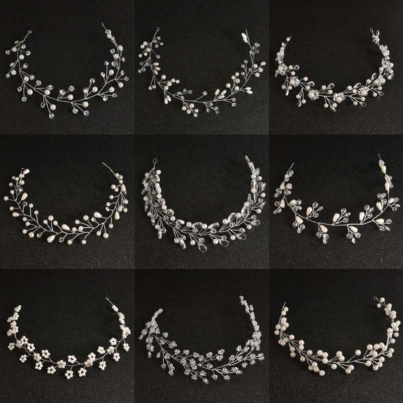 Pearl Rhinestone Headband Hair Accessories For Women Wedding Accessories Bride Headband Flower Headband Decoration For Hair Z250605