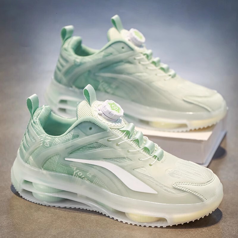 Men's Spring Designer casual shoes Breathable Knob Style Mesh Sneakers Youth Air Cushion Shock Absorption Running Dad Shoes