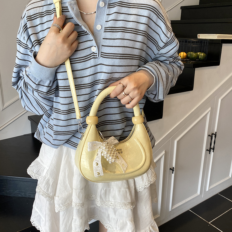 designer 2025 New Small Bag Summer Crescent Bag High-end Handbag Fashion Single Shoulder Crossbody Bag Handheld Women's Bag