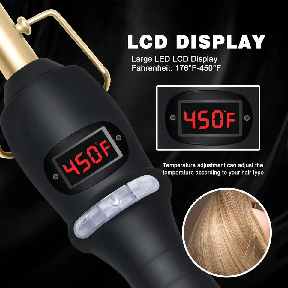 Comb Hair Straightener Heat Pressing Combs LCD Ceramic Curling Iron for Hair Beard Wigs Wet and Dry Hair Styling Tools 250605