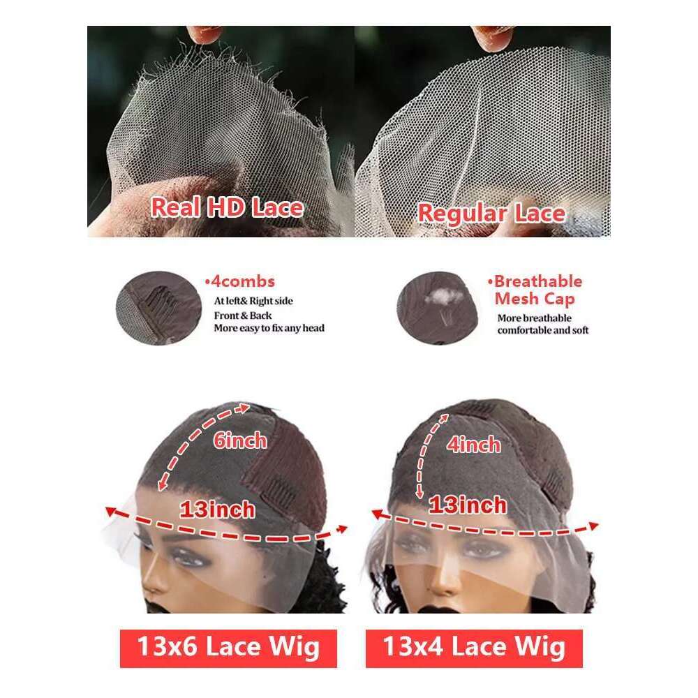 30 40 Inch Loose Deep Wigs 13x6 Transparent Hd Front Wig Brazilian 13x4 Water Wave Lace Frontal Human Hair