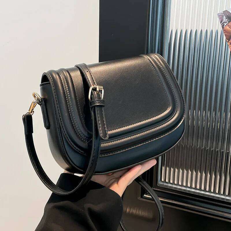 Bags For Women Saddle Crossbody 2025 Trend Designer Underarm Shoulder Bag PU Leather Ladies Handbags And Purses