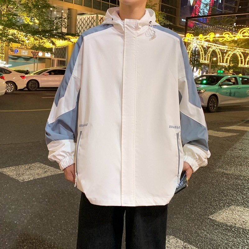 Ddmyoutdoor Men S Spring And Autumn New Trendy Brand Minimally Embroidered Casual American Workwear Waterproof Jacket Jogging Suit