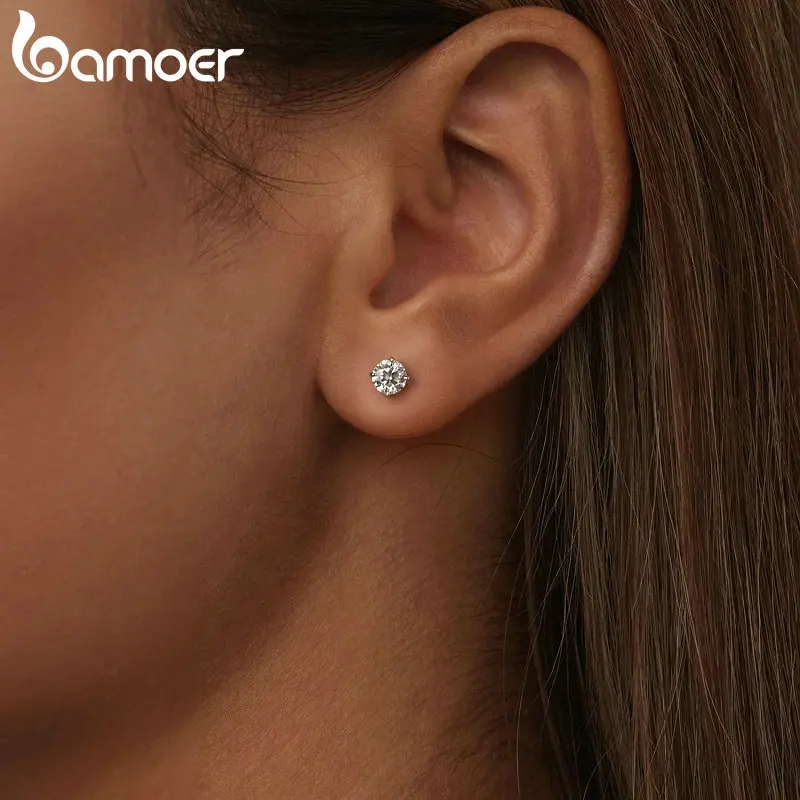 stud earrings designer for women men solid 925 sterling silver earrings pass diamond tester with certificate VVS1 D color moissanite earrings jewelry 