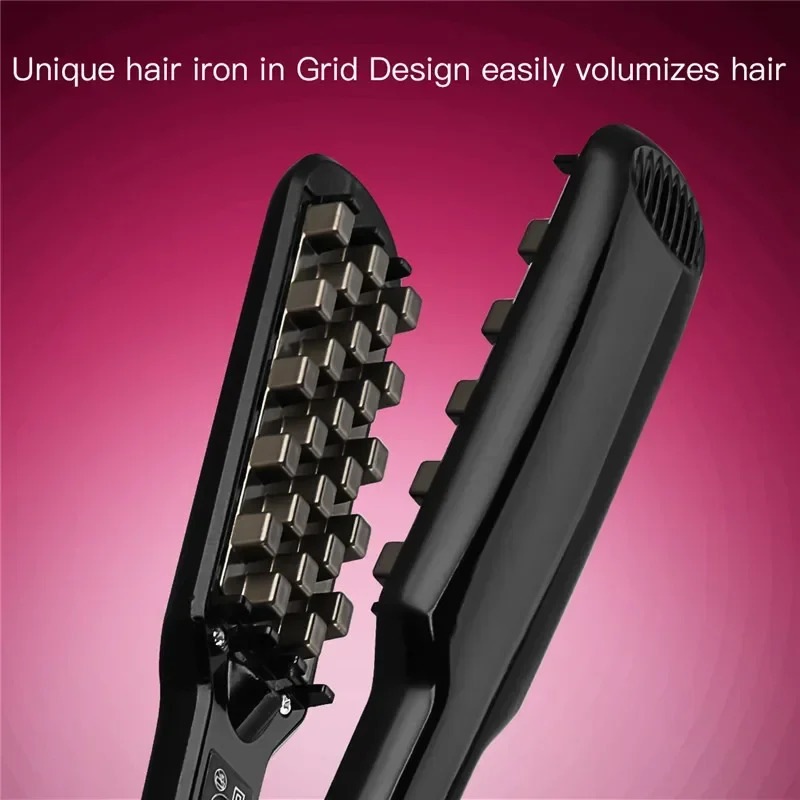 34Inch Professional Volumizing Ceramic Hair Iron Lasting Hair Volume For Short Or Thin Hair Adjustable Temp Fluffy Styling Tool 250605