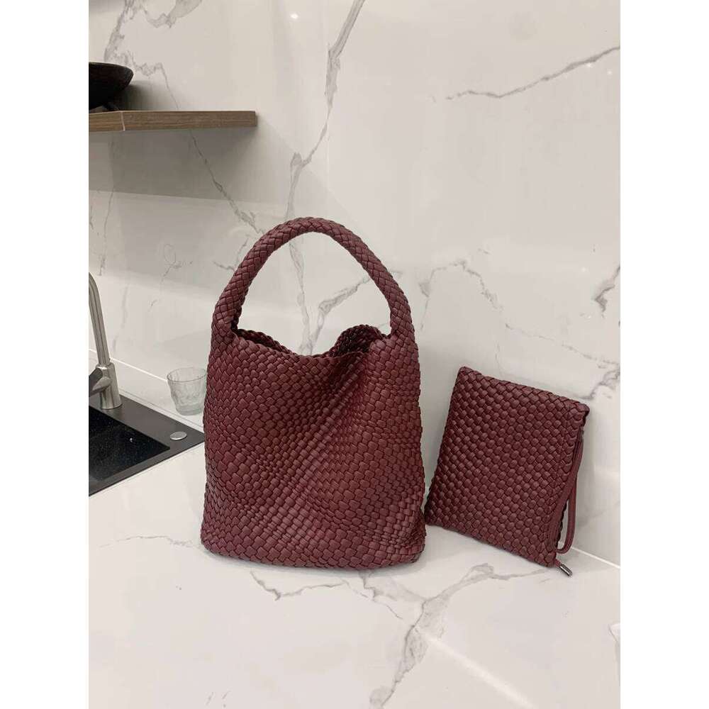 Woven Tote Underarm New Women s High end Versatile Lightweight Large Capacity Shoulder Bag