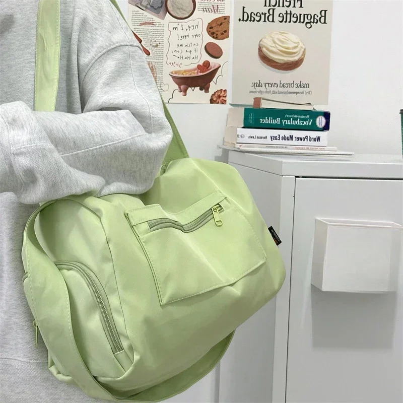 Women Sports Yoga Travel Large Crossbody Tote Bags Fashion Handbag Canvas Shoulder Messenger Bag Satchels Woman 250605