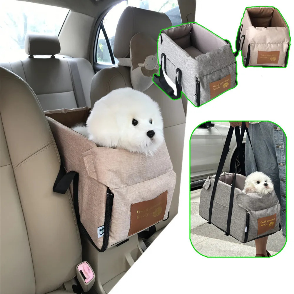 Dog Car Seat for Small Dog Center Console Seat Pet Booster Seat for Car Puppy Portable Dog for Cats Safety Travel Bag 250603