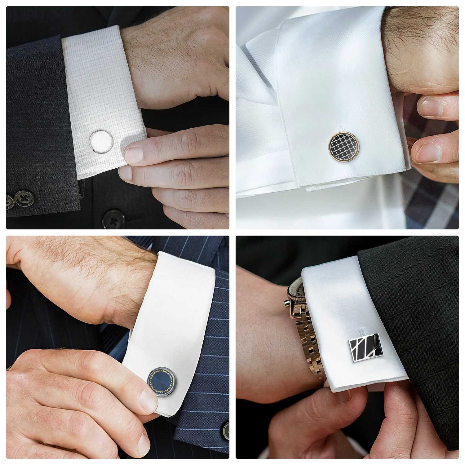 12 Pairs Set Cufflinks For Men With Box Tie Clips Cufflinks Mens Shirt Pisa Ties Mens Cuffs Souvenirs For Wedding Guests Gifts W250606