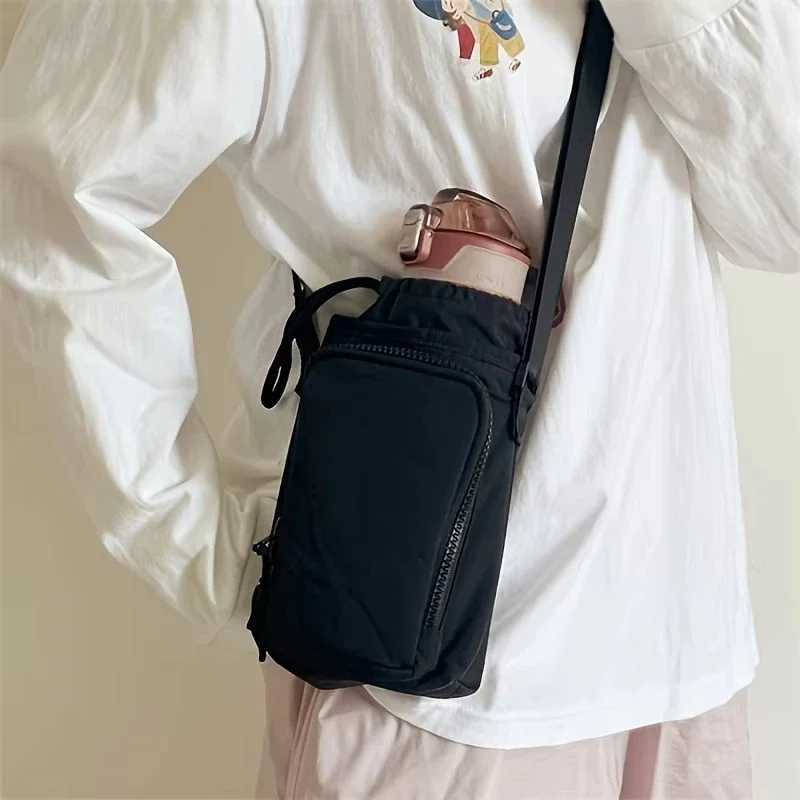 Fashion Cute Phone Bag Nylon Shoulder Bag Minimalist Crossbody Bags for Women Handbags Zipper Drawstring Handbag Womens Bags M250606