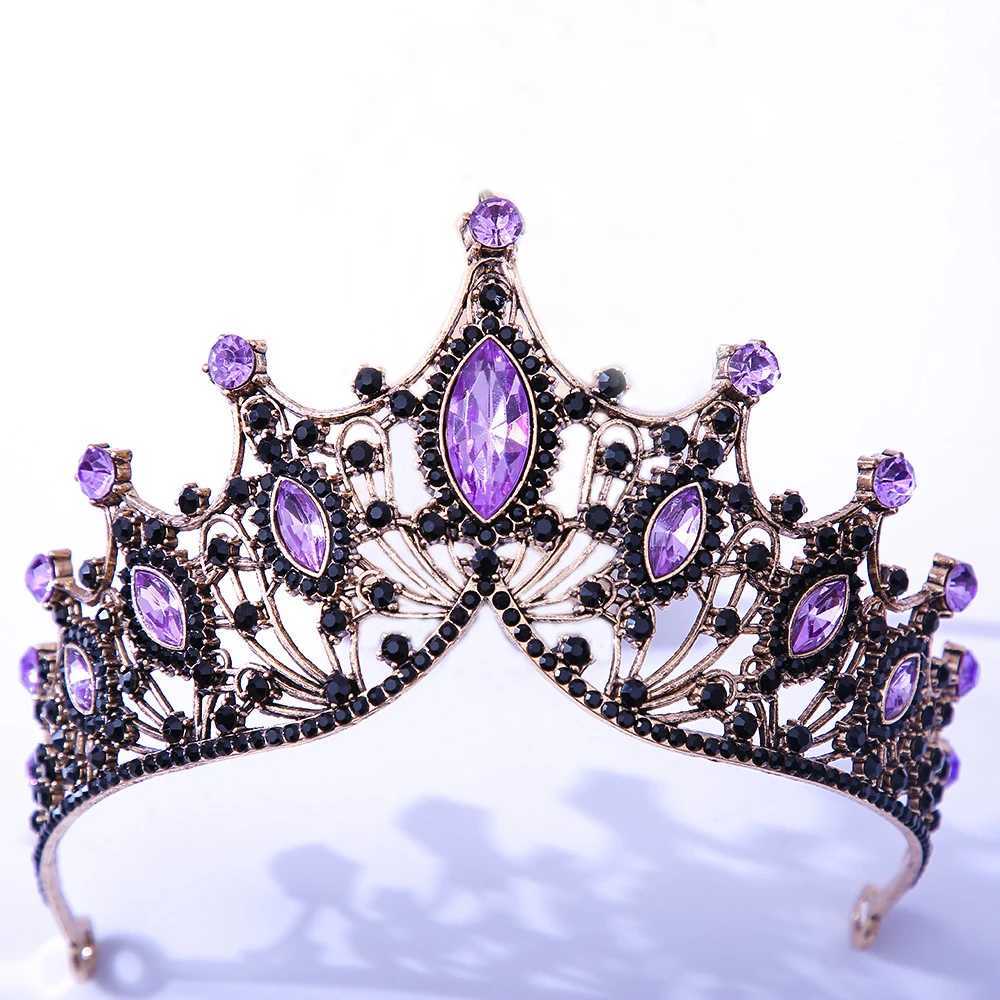 Baroque Vintage Bridal Tiara Wedding Headpiece Birthday Queen Crown Kids Princess Tiara Z250605