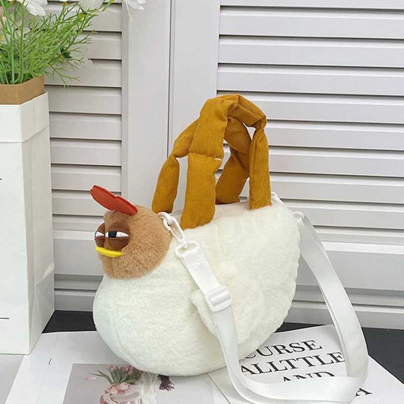 1pcs Womens cross bag fashion Cute stuffed Shoulder Bag Big Rooster Handbag Crossbody Bag handbag M250606