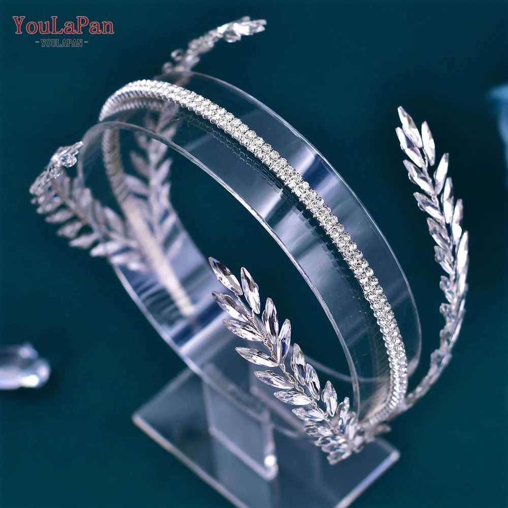 YouLaPan Rhinestone Headband for Bridal Handmade Wedding Hairband Crystal Woman Hair Hoop Bride Tiara Bridesmaid Headpiece HP528 Z250605