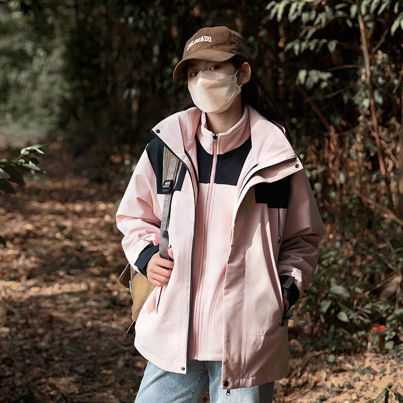 Ddmyoutdoor New Outdoor Assault Suit For Men Women Autumn And Winter Three In One Detachable Fleece Warm Two Piece Set Windproof Jackets