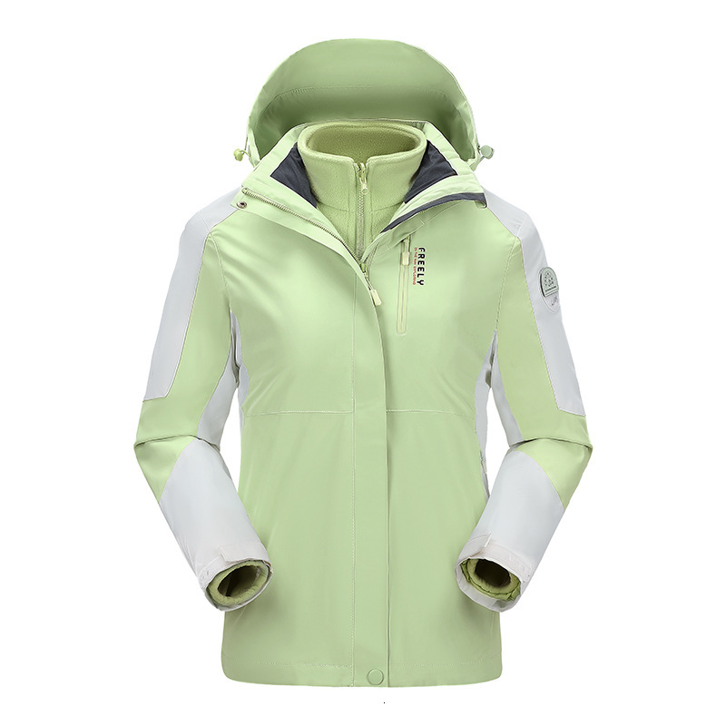 Ddmyoutdoor Autumn Winter Outdoor Assault Women Three In One Detachable Two Piece Set With Thick Velvet And Windproof Waterproof Jacket For Men Jacket