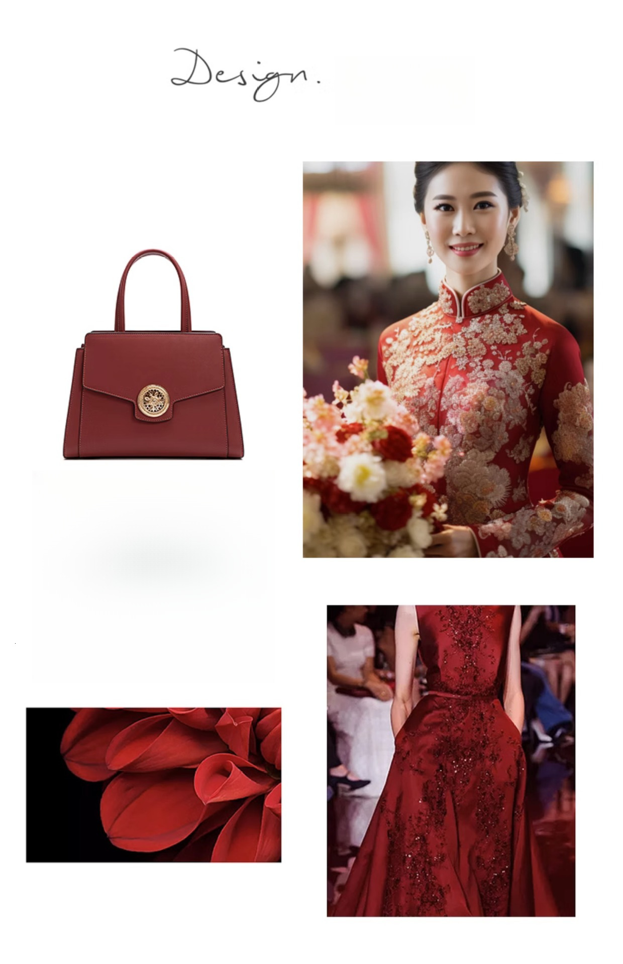 Free shipping Red Mom Bag 2025 Spring Summer New Elegant Middle-aged Luxury Designer bags Women's Handbag Gift Large Capacity Wedding Bag