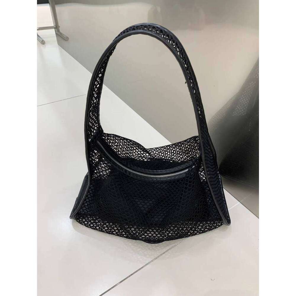 New Hollow Mesh Underarm Handheld Small Square Fashion Simple Beach Mother Bag