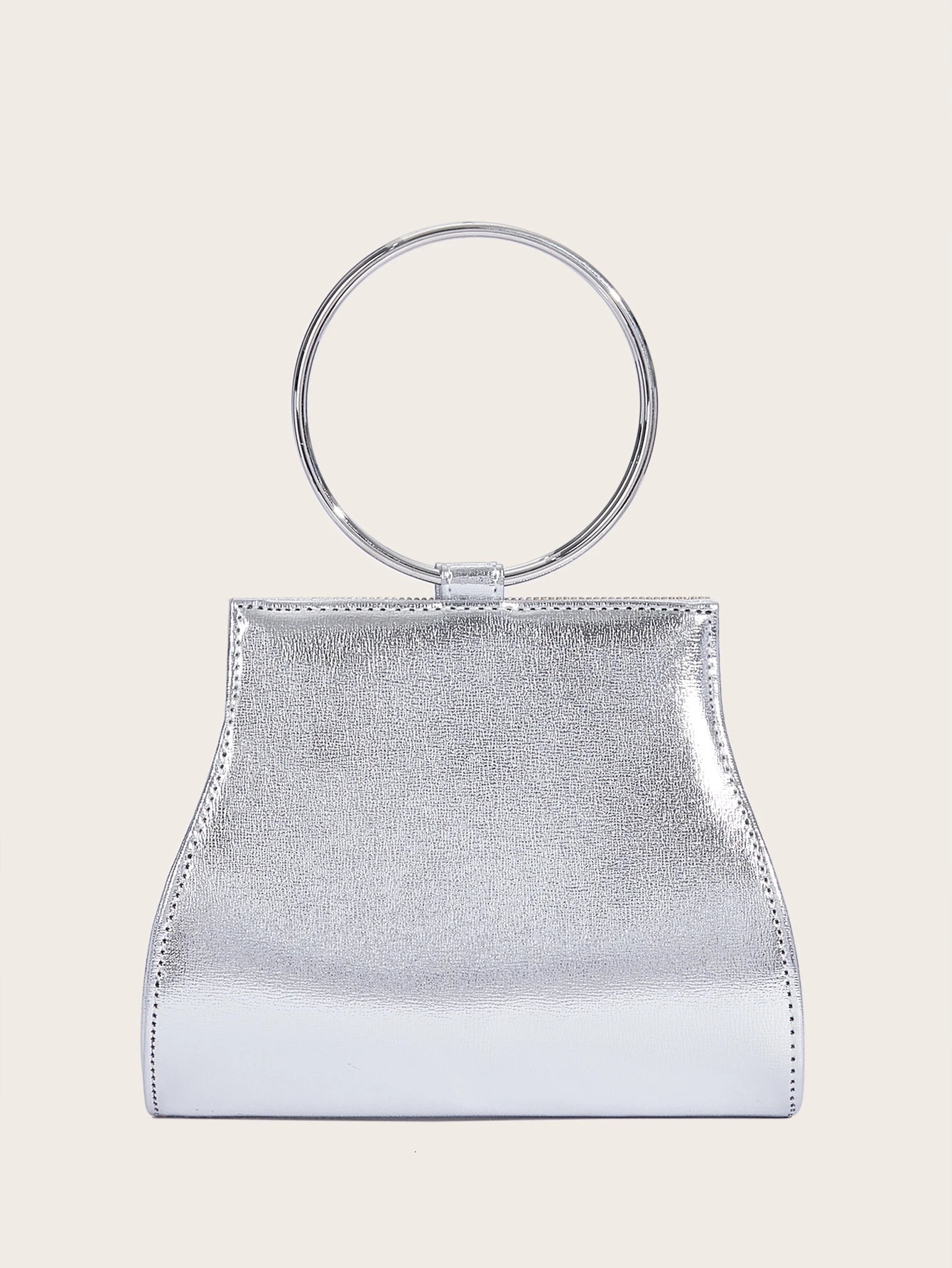 Banquet Bag Shiny Handmade Diamond Wedding Handbag Silver Chain Shoulder for Women 250528