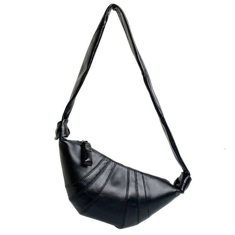 2025 Luxurious Leather Underarm Dumpling Bag Single Shoulder Ox Horn Bags Casual Commuting Soft Shape