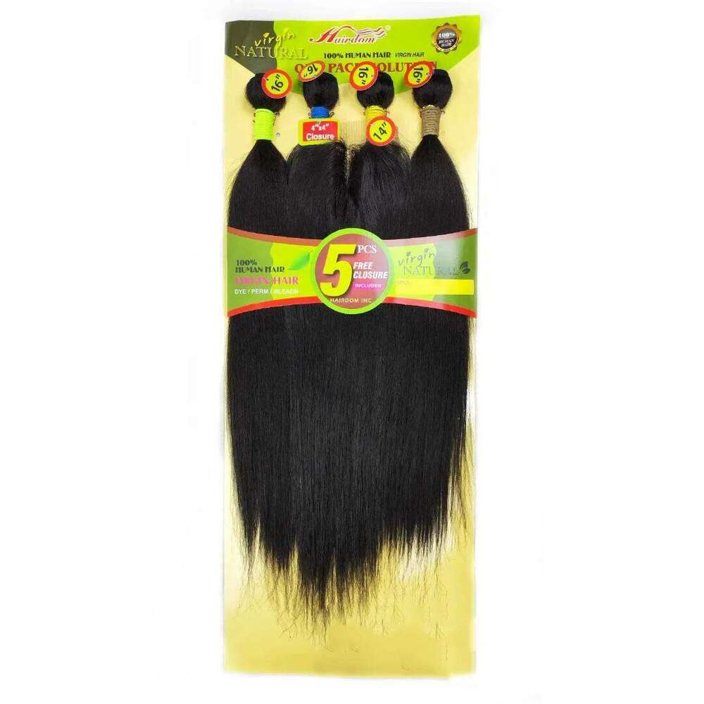 Top Rated Bone Straight Human with 4X4 Indian Raw 100%Human Hair Closure And Bundles