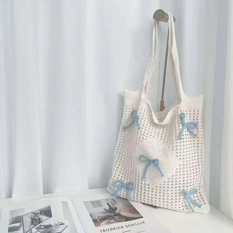 Korean Style Trendy Woven New Textured Fresh Shoulder Crossbody Fashionable Women's Bag B5