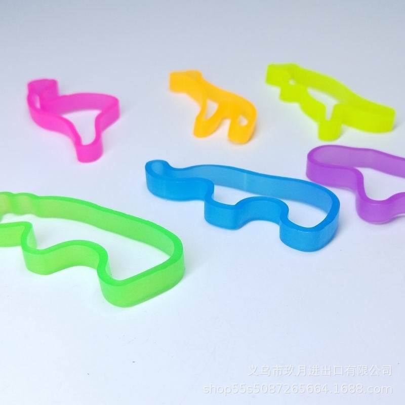Europe and the United States explosion models silicone cartoon animal modeling leather band hair rope hair circle candy color bracelet 18 models