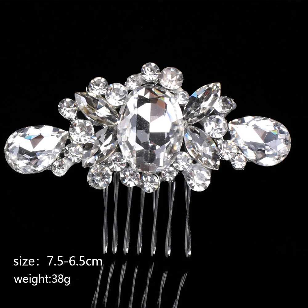 Princess Hair Combs Girls Party Bridal Hair Accessories Headdress Crown Crystal Pearl Wedding Bridal Hair Accessories Headdress Z250605