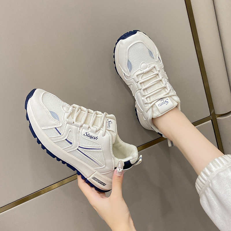 Agan Women New Summer Autumn Breathable Mesh Soft Sole Sports Long Standing Not Tired Feet Casual Shoes Lightweight Casual Dad Shoes Ddmysaturn