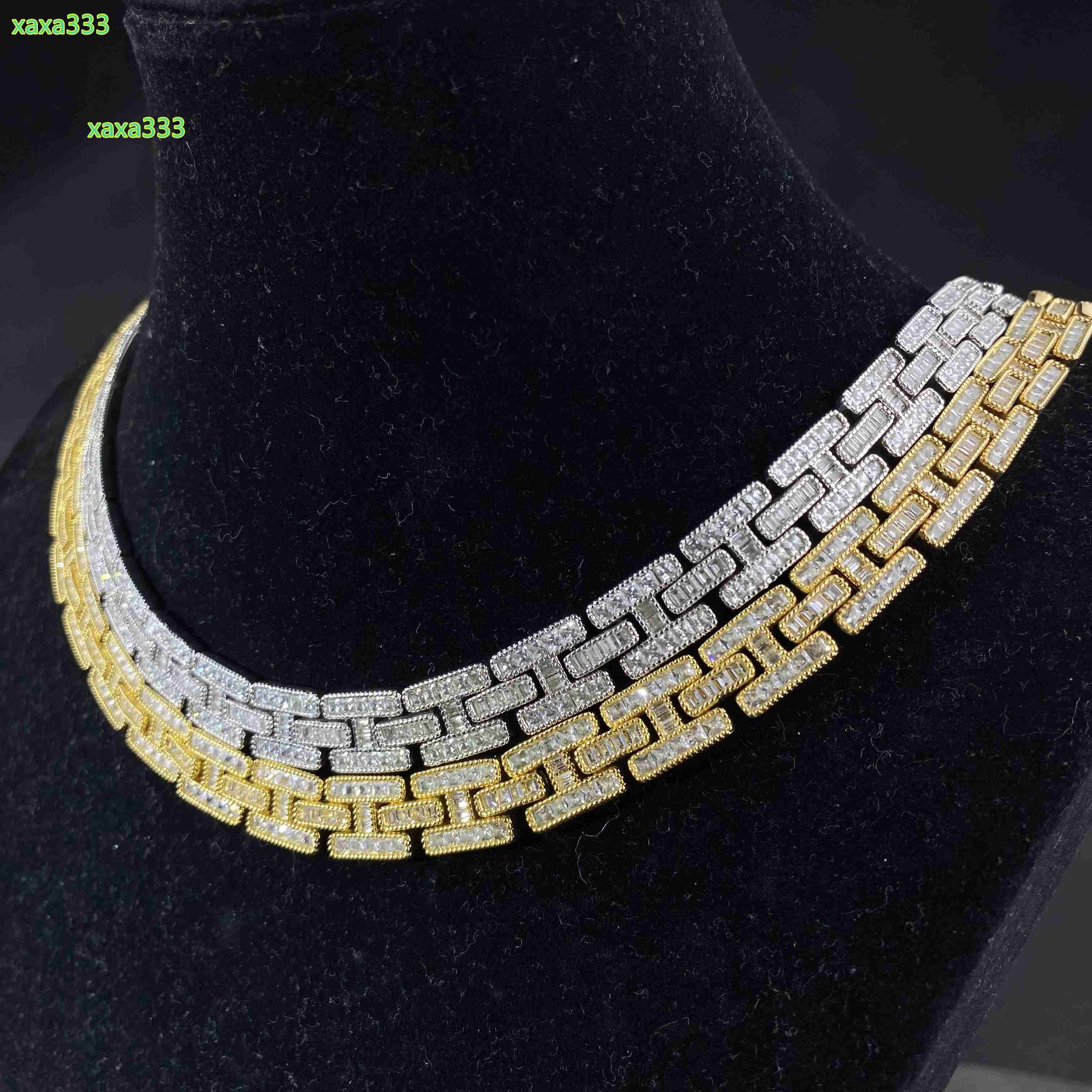Fashion Popular Gold Plated Hip Hop Thick Style Iced Out Necklace Jewelry Chain and Bracelet American Personalize